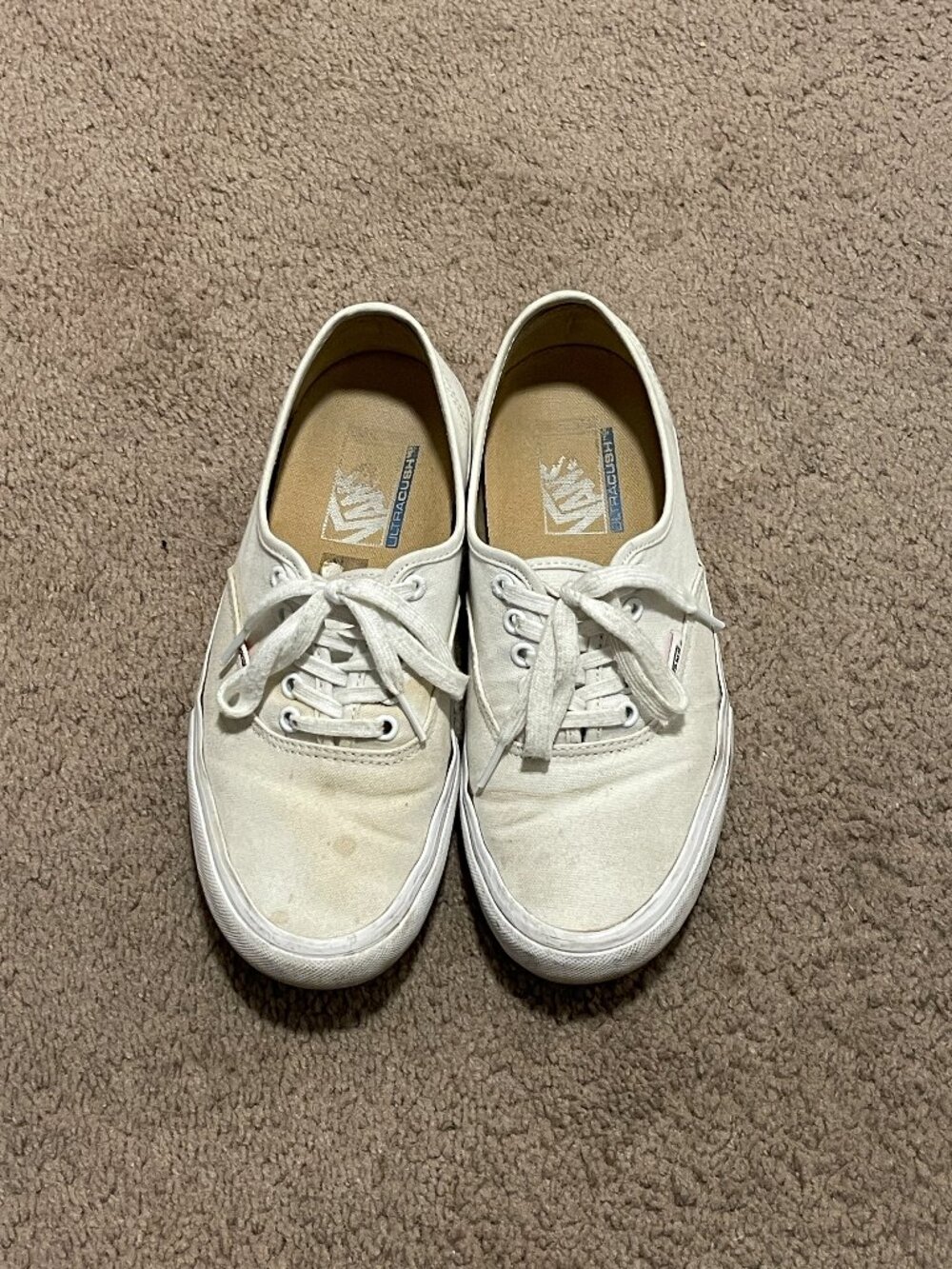 White Authentic Vans